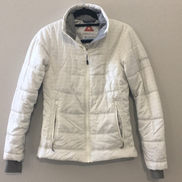 columbia omni heat white jacket